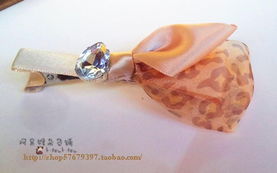 指尖復古風尚 阿呆猴原創手工絹紗鉆豹紋發夾，點亮酒紅甜美元旦